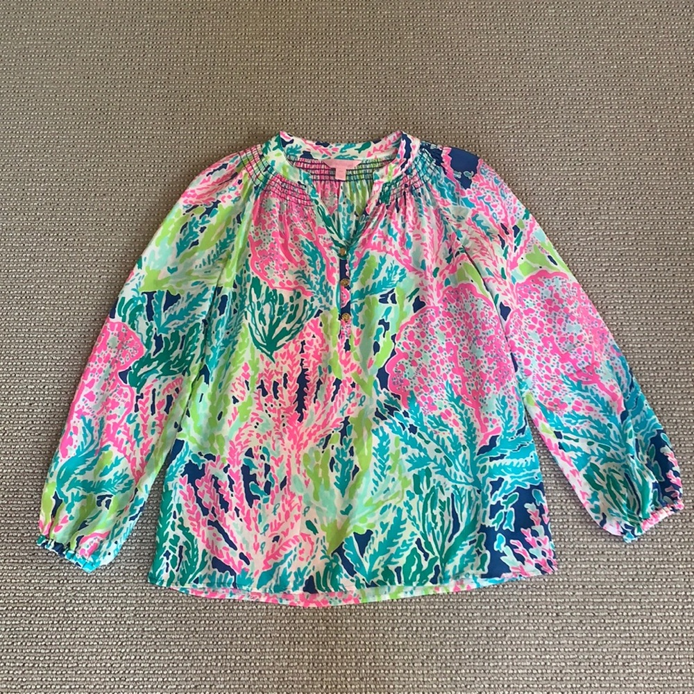 Lilly Pulitzer Elsa Silk Top